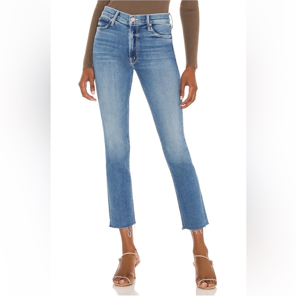MOTHER - Mid Rise Dazzler Ankle Fray Jeans